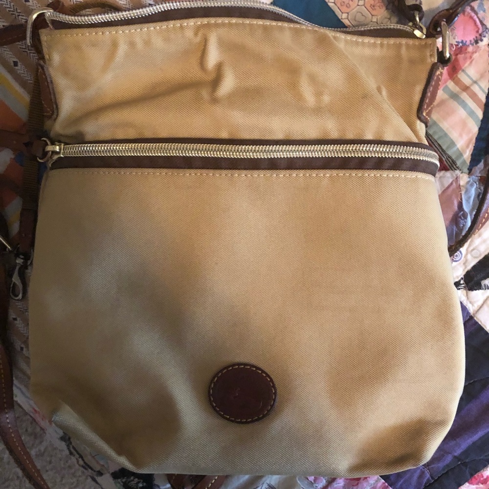 Tan Dooney and Bourke cross body purse